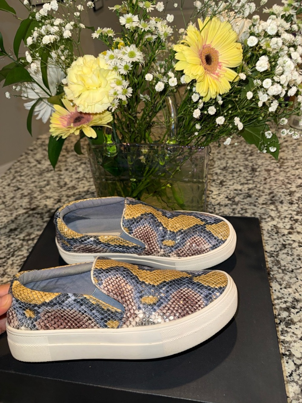 Steve Madden Snake Print Slip on